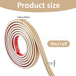 PVC selbstklebende flexible Formleiste&nbsp;DIY-WH0591-623A