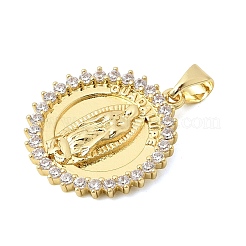 Pendentifs en laiton zircon cubique transparent&nbsp;KK-Z150-22G-05