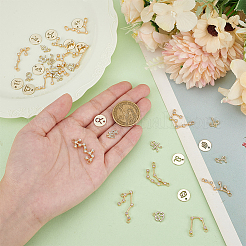 DIY Двенадцать Созвездий сплава Стразы Соединительные Шармы и Подвески Изготовление Бижутерии Фурнитура Наборы&nbsp;DIY-AR0004-13