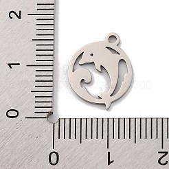 Anlaufgeschützte Charms aus Edelstahl 201&nbsp;STAS-U016-06P-01