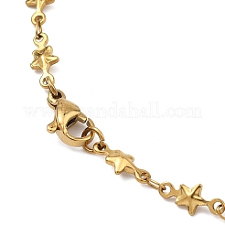 Stern 304 Edelstahl Gliederkettenarmbänder&nbsp;BJEW-L673-005-G