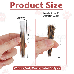 Пластиковые имитирующие усы животных для рукоделия и валяния&nbsp;DIY-WH0430-904B-05