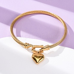 Браслеты с подвесками из нержавеющей стали 304&nbsp;LS-BJEW-K280-03G