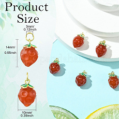 5 шт. латунь с натуральными агатовыми подвесками&nbsp;KK-CJ0003-17