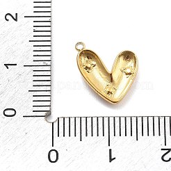 Подвески из нержавеющей стали 304 со стразами&nbsp;STAS-R155-035G-G