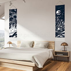 Tapices de pared decorativos de poliéster con patrón de luna y sol&nbsp;AJEW-WH0399-020