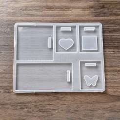 Diy силиконовые прямоугольные Молды для подвесных значков&nbsp;LS-DIY-G079-17