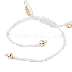 Braccialetti di perline intrecciate con semi di vetro e conchiglie&nbsp;BJEW-MZ00138-01
