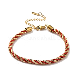 Armbänder aus gedrehter Nylonschnur für Damen&nbsp;BJEW-V007-01G-05