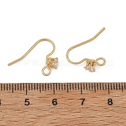 Cierres para pendientes de latón pavé de circonitas cúbicas de Shegrace&nbsp;XGRQ4S738-740G