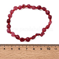 Armbänder aus gefärbten natürlichen Mondsteinperlen&nbsp;GG-CBA05D5-02A-04