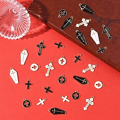 40шт 8 стиля подвески из сплава с эмалью&nbsp;ENAM-YW0006-74