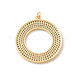 Реечное покрытие латунь микро паве разноцветные подвески из кубического циркония&nbsp;KK-F852-17G-03