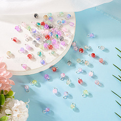 80шт 8 стиля прозрачные акриловые подвески&nbsp;PALLOY-TAC0201