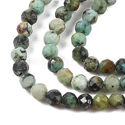Brins de perles turquoises africaines naturelles (jaspe)&nbsp;X-G-P472-01