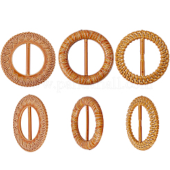 6 stücke 3 arten kunststoff schnallen&nbsp;DIY-GF0013-12