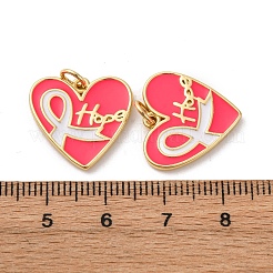 Латунь эмаль подвески&nbsp;KK-Q098-18G-B