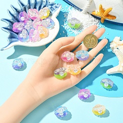 20 шт. прозрачная смола и искусственный жемчуг кабошоны&nbsp;CRES-YW0001-48