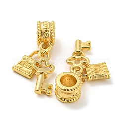 Tibetische Legierung europäische baumelnde Charms&nbsp;PALLOY-F199-21G