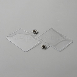 Languette d'attache de longe de téléphone portable en plastique pvc rectangle&nbsp;AJEW-WH0248-270B