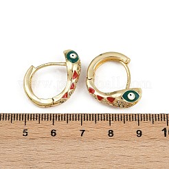 Messing-Mikro pflastern Zirkonia Creolen&nbsp;EJEW-B146-02G-05