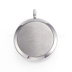 Medaillonanhänger mit Diffusor aus chirurgischem Edelstahl 316&nbsp;STAS-P102-095F
