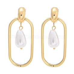 Прямоугольные серьги-гвоздики из нержавеющей стали 304&nbsp;EJEW-C142-06G