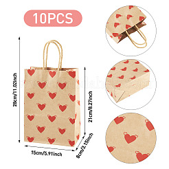 10 sacchetto di carta per San Valentino&nbsp;CARB-TADJ0001-01C