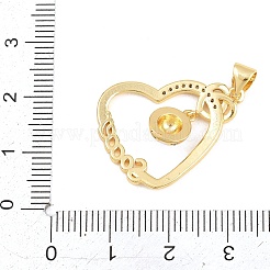 Pendentifs en laiton sertis de micro-pavés de zircone cubique sur le thème du football&nbsp;KK-A297-09C-G