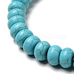 Perline turchese sintetico filo&nbsp;TURQ-G109-10x6mm-06