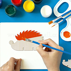 1 набор незаконченных деревянных ёжиков&nbsp;WOOD-SP0001-68