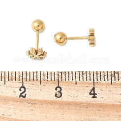 Серьги-гвоздики из нержавеющей стали 304 для женщин&nbsp;LS-EJEW-E603-04B-G