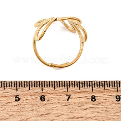 Offene Manschettenringe aus Edelstahl 304 für Damen&nbsp;RJEW-L342-04G