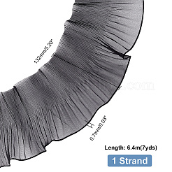 7 ярд полиэстеровой ленты с оборками&nbsp;OCOR-WH0060-89A
