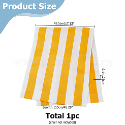 Стул в полоску с узором из ткани Оксфорд&nbsp;AJEW-WH0348-853C