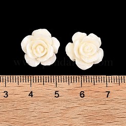 Резные бусины из окрашенного синтетического коралла&nbsp;CORA-C004-01B