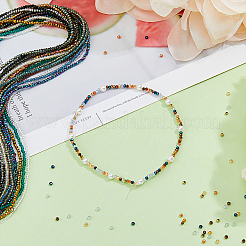 19 brins 19 brins de perles de verre électrolytique de couleurs&nbsp;STAS-FH0001-22