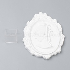 Soporte de exhibición del camafeo de la joyería del pendiente de resina&nbsp;EDIS-H035-02