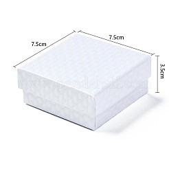 Квадратные картонные коробки ювелирные изделия&nbsp;LS-CBOX-N012-34B