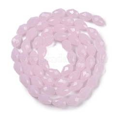 Chapelets de perles en verre d'imitation jade électrolytique&nbsp;EGLA-N013-J6mm-D01