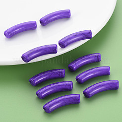 Perles acryliques craquelées opaques&nbsp;MACR-S372-002N-004