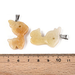 Натуральный топаз нефрита подвески&nbsp;G-T144-11C