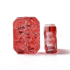 Perles de verre peintes par pulvérisation transparent&nbsp;X-GLAA-I050-08G