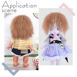 Wolle puppe perücke haar&nbsp;DIY-WH0888-392B-03