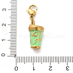 Подвесные украшения из эмали из нержавеющей стали 304&nbsp;LS-STAS-K304-02A-G