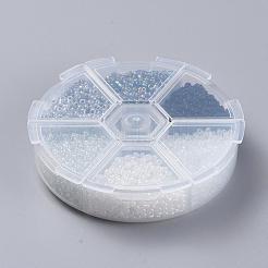 6 couleurs 12/0 perles de rocaille en verre&nbsp;SEED-X0052-03A-2mm