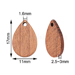 20pcs pendentifs en bois de noyer&nbsp;WOOD-CJ0001-24