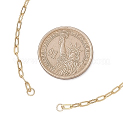 Изготовление ожерелья из цепочки-скрепки из нержавеющей стали 304 толщиной 2.5 мм&nbsp;AJEW-JB01496-02