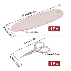 2 forbice da ricamo in acciaio inossidabile con 2 stili e fodero in similpelle&nbsp;TOOL-SC0001-38