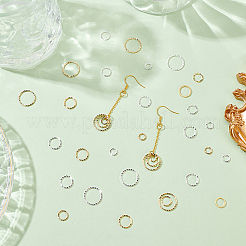 64шт 8 стильных латунных соединительных кольца KK-BC0009-44